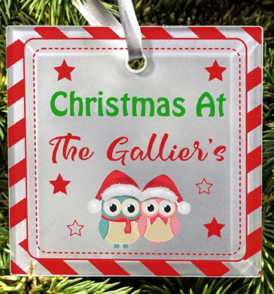 Personalised Christmas Tree Decoration  Christmas Tree Family